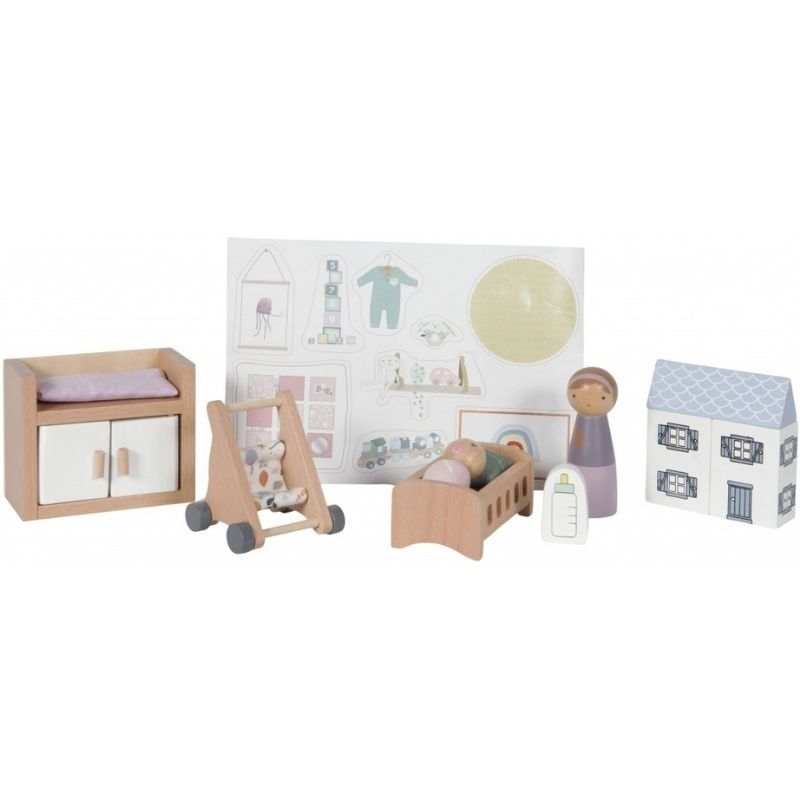 Tender Leaf Dolls House Nursery Set